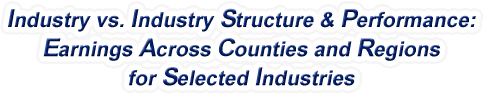 Hawaii - Industry vs. Industry Structure & Performance: Earnings Across Counties and Regions for Selected Industries